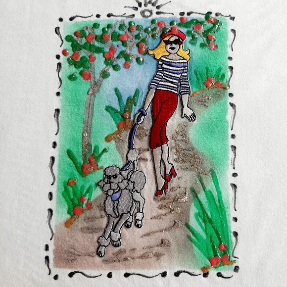 HAND PAINTED VTG GRAPHIC TEE SHIRT - Picture 5 of 11